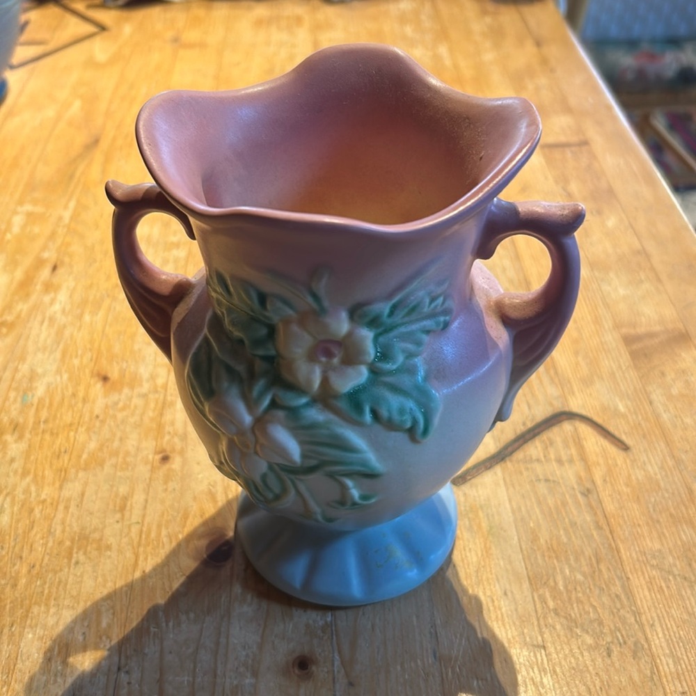 Vintage Hull Art Pottery W4 6 1/2" Wildower Vase